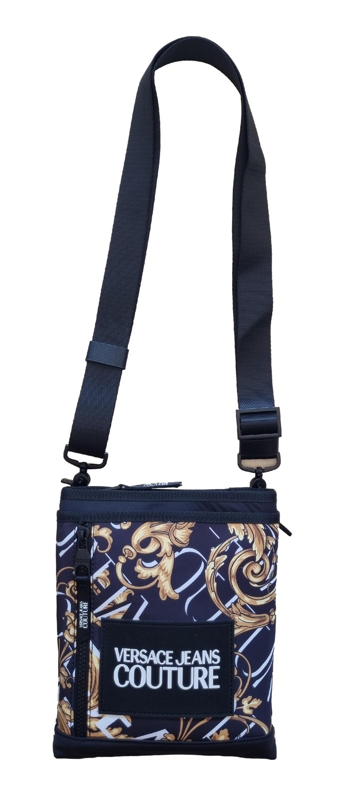 VERSACE JEANS COUTURE men’s 73YA4BF3 black-gold shoulder bag