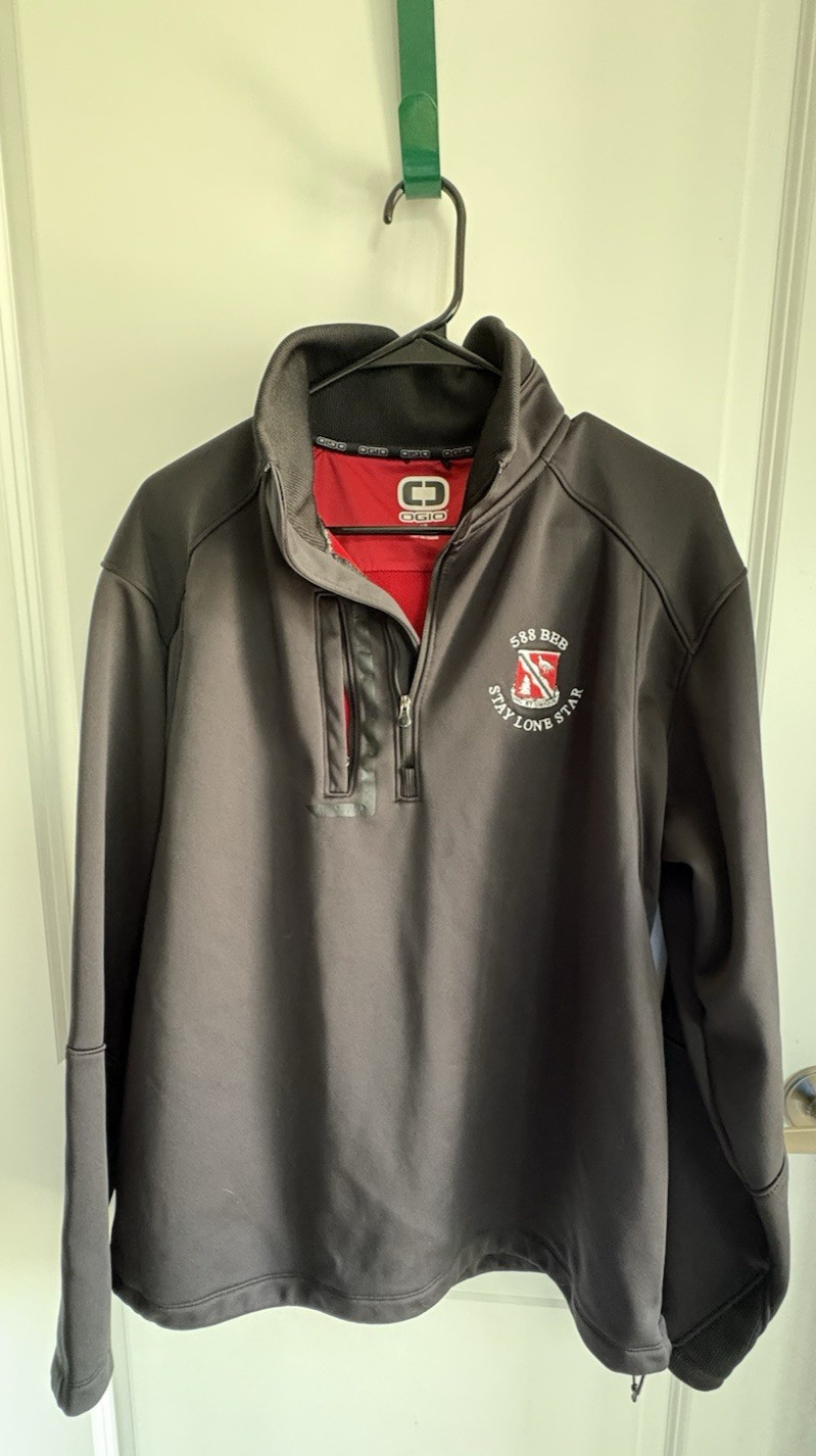 OGIO 1/4 zip Style 588 See Red Stay Lone Star Embroidered Emblem