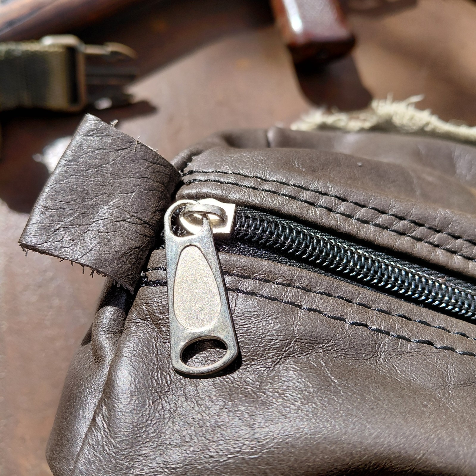 Leather Range Bag Ammo Bag Handmade Retro Art Ak47 Kalashnikov FAFO