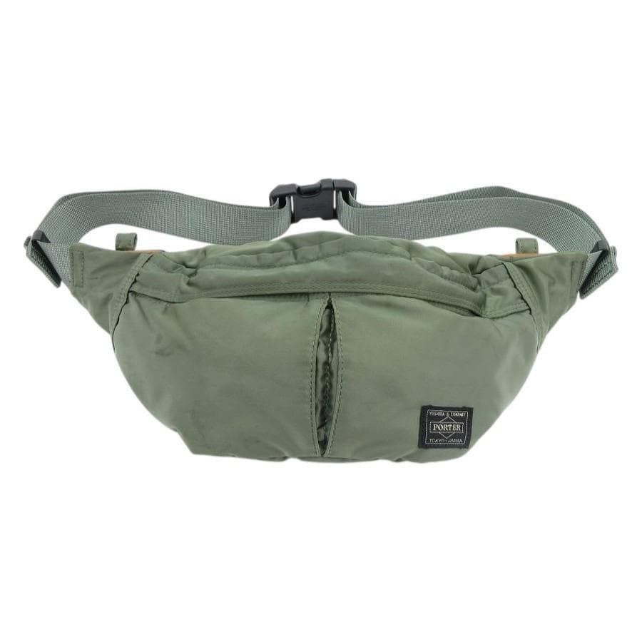 Authentic Porter PORTER Tanker Body Bag Khaki Nylon Canvas Men’s 15cm x 33cm x 7