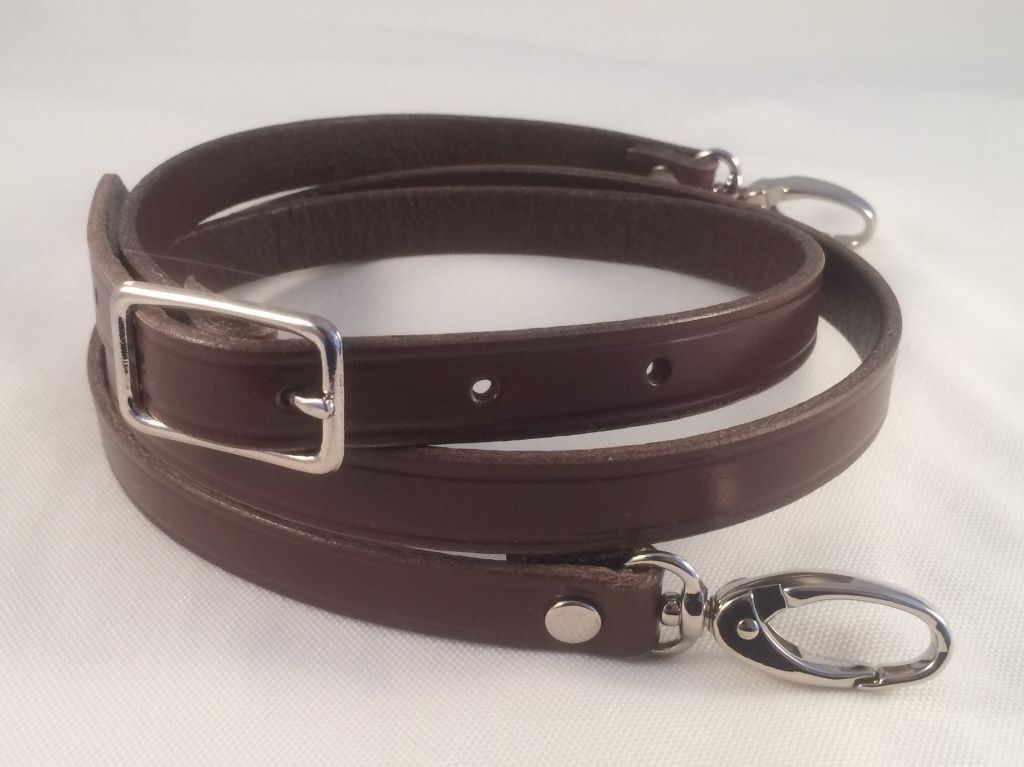 1″ Best Quality Cowhide Leather Adjustable Cross Body Purse Hand Bag Strap NEW