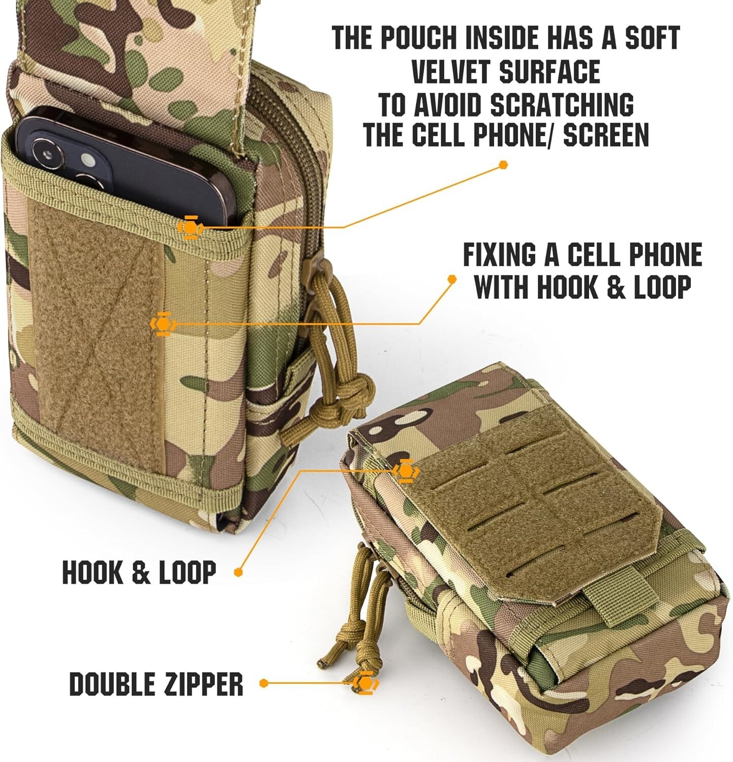 Tactical Molle EDC Pouch Cellphone Holder Bag Utility Multipurpose Organizer Bag