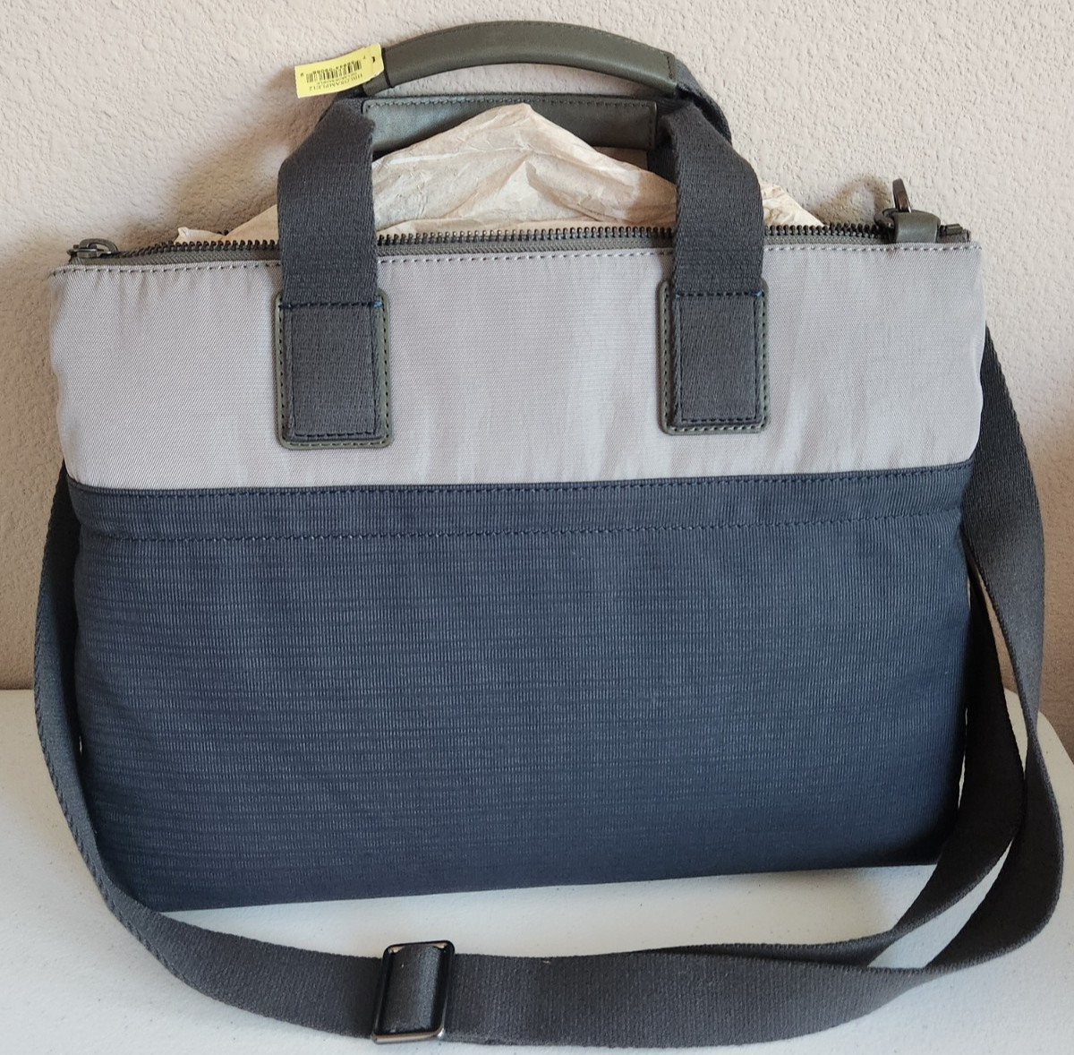 NWT Skagen “Midnight” color Document/laptop bag with strap/handles work travel