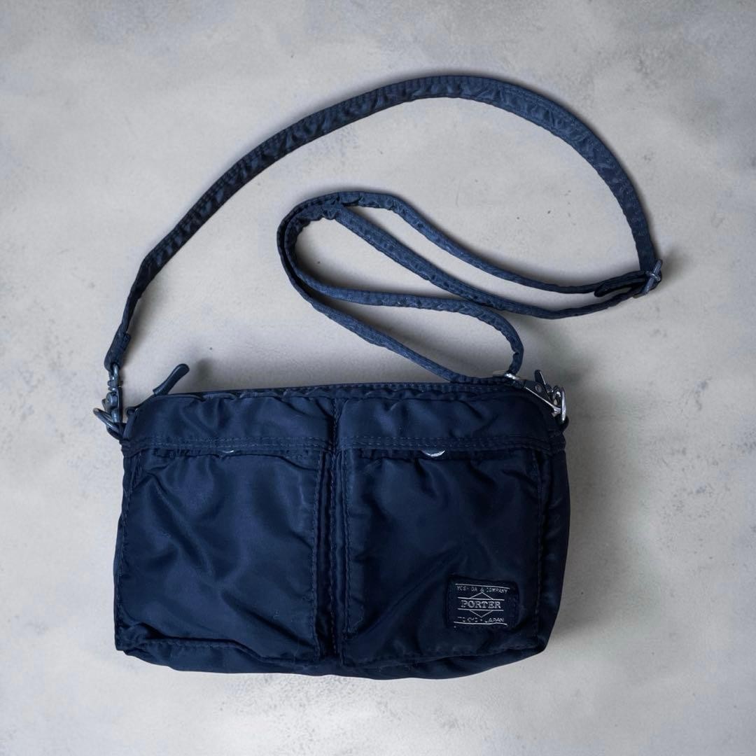 PORTER Yoshida TANKER Shoulder Bag Black made in Japan Authentic