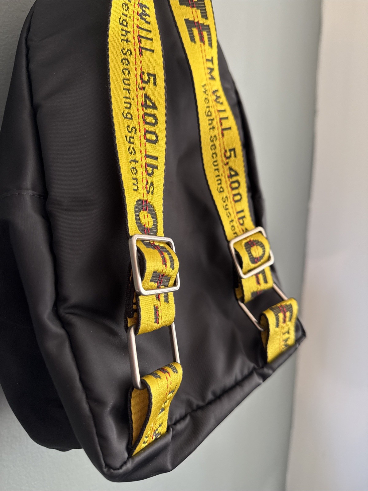 NWT OFF WHITE Mini Nylon Utility Backpack Street ZipTie Industrial Virgil Abloh