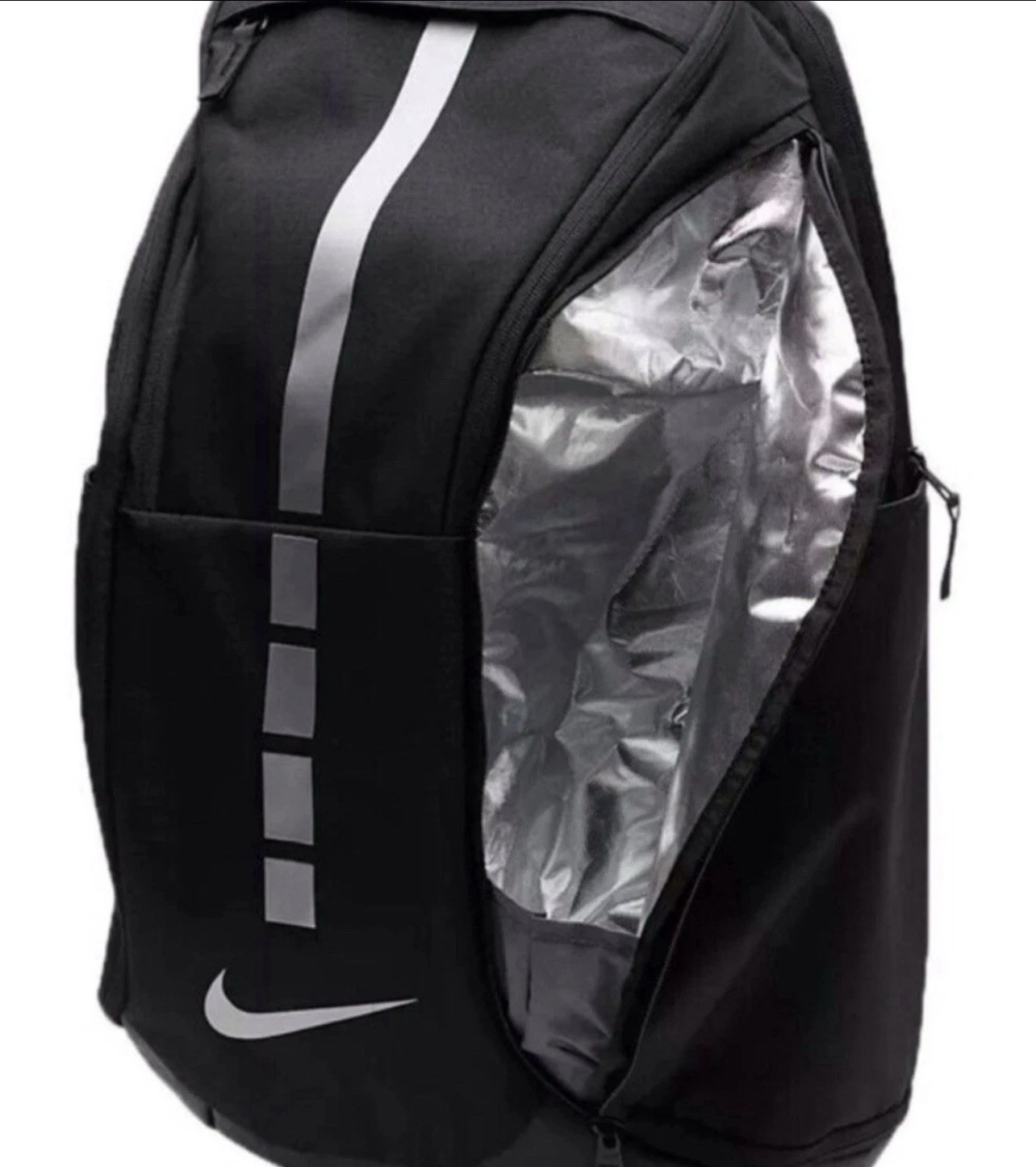 NIKE HOOPS ELITE PRO BACKPACK BASKETBALL SCHOOL BLACK SILVER GREY BA5554-011 NWT