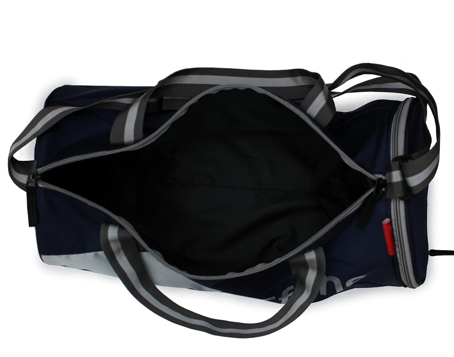 Polyester 23cm Duffle Gym Bag with Separate Shoe Compartment Blue