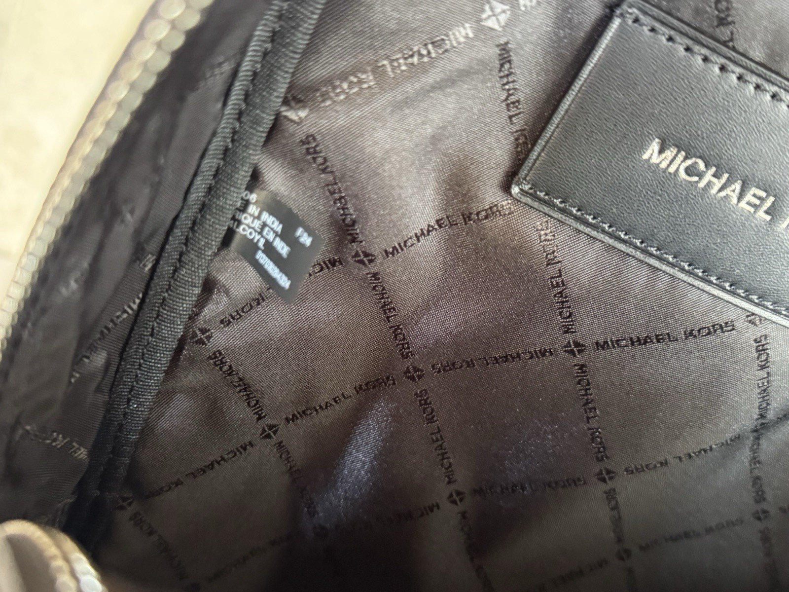 MICHAEL KORS COOPER COMMUTER SLING PACK LEATHER BACKPACK BLACK