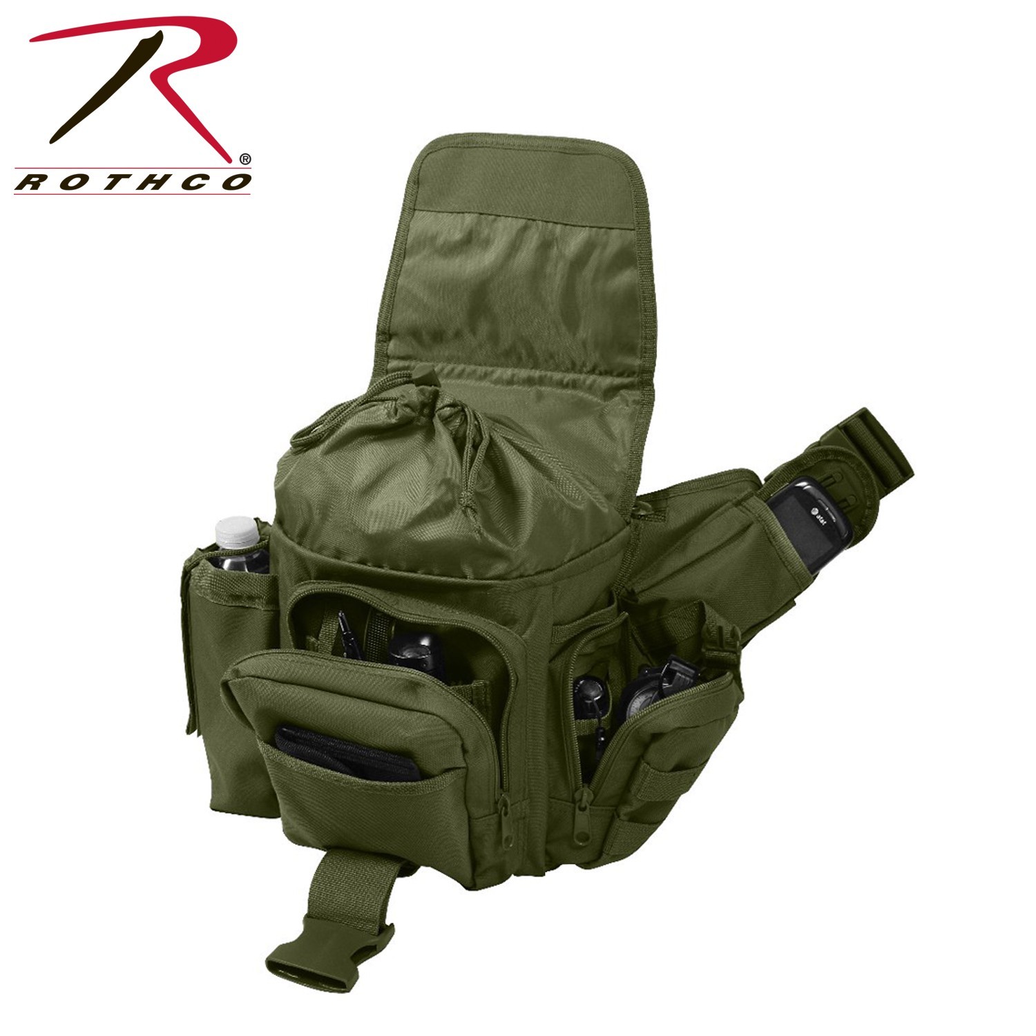 Lightweight MOLLE Advanced Tactical Travel Shoulder Bag Bug Out Pack Coyote