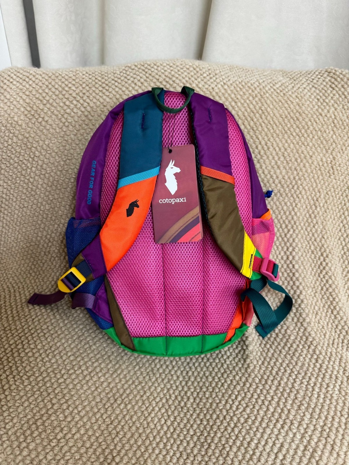 Cotopaxi Dopamine Mango Yellow Color-Block 12L Alpaca Backpack 22x12x39cm