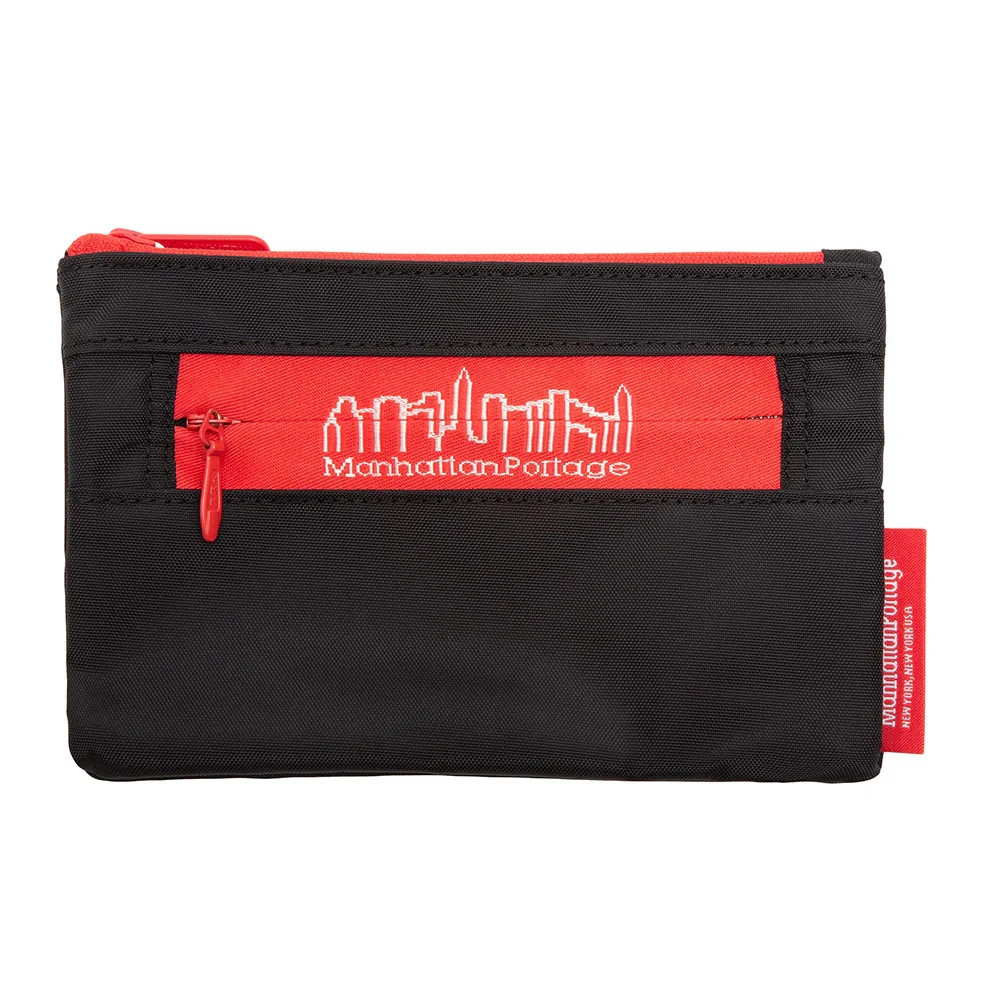 Manhattan Portage Skyline Double Zipper Pouch Pencil Case Accessory Dice Pouch