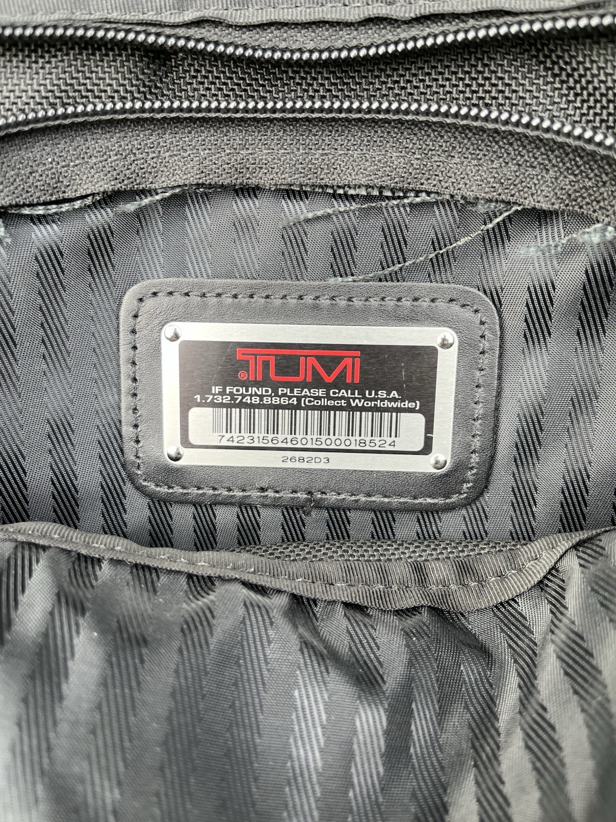 Tumi Alpha 2 Compact Laptop Brief Pack Black Ballistic Nylon Backpack
