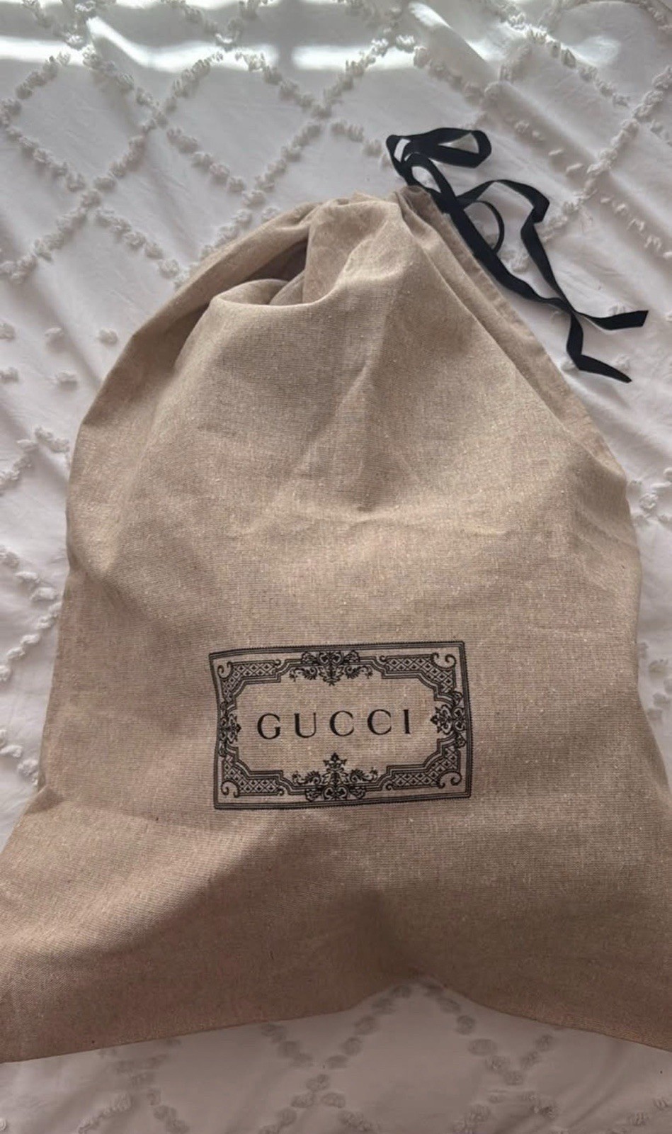 Gucci GG Monogram Small Backpack Beige/Black Zip, Adjustable Straps
