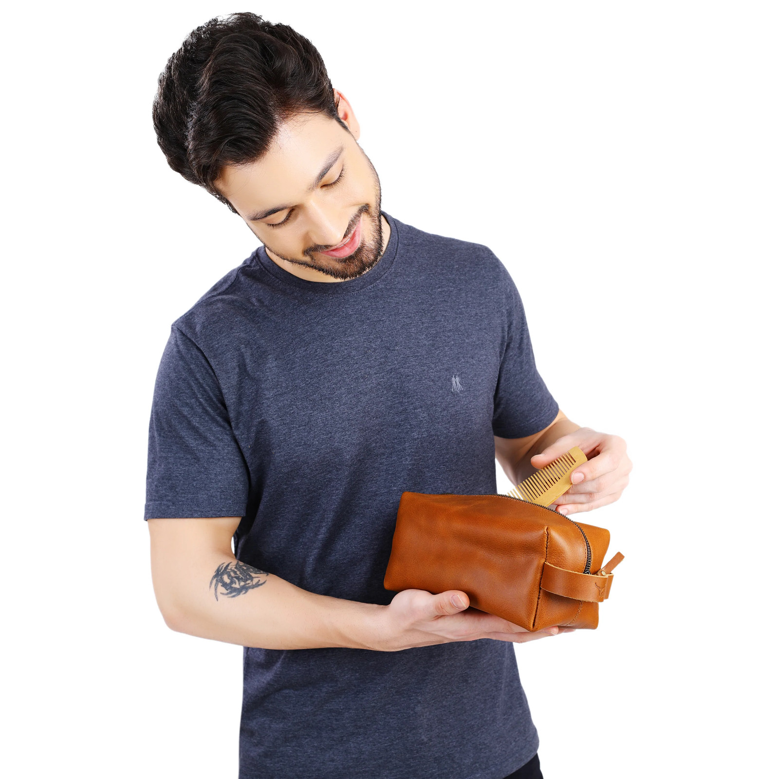 VELLAIRE Leather Toiletry Bag, Travel Toiletry Bag For Men, Men’s Toiletry Bag