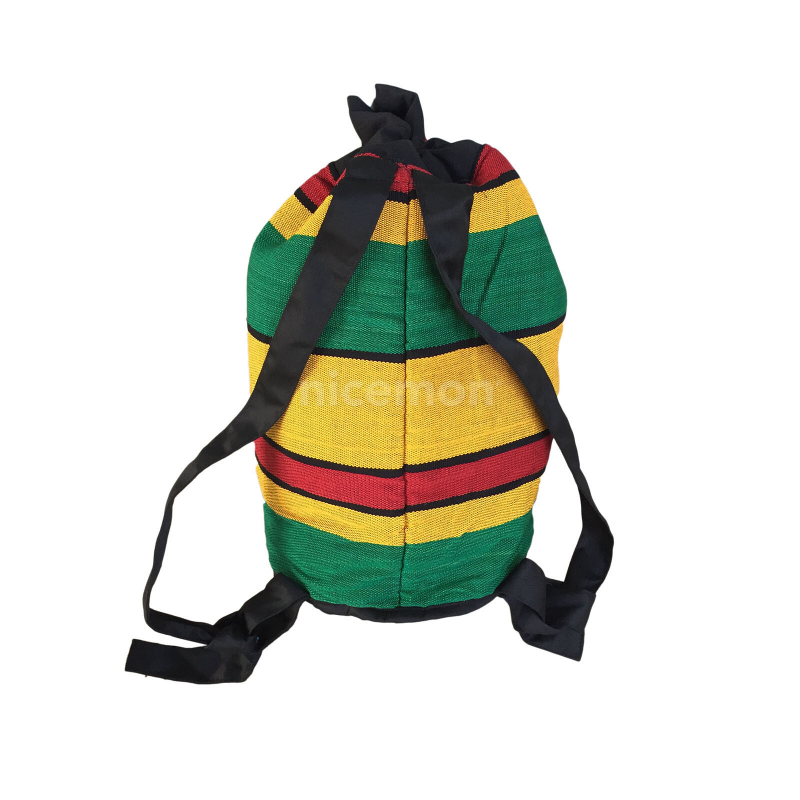 Reggae Cool Runnings Drawstring Backpack Sack Tote Bag Hippie Surfer Marley 18″