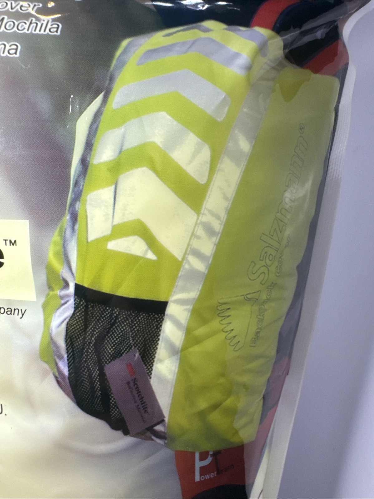 Salzmann Reflective Backpack Cover – High Visibility, Waterproof & Yellow NEW