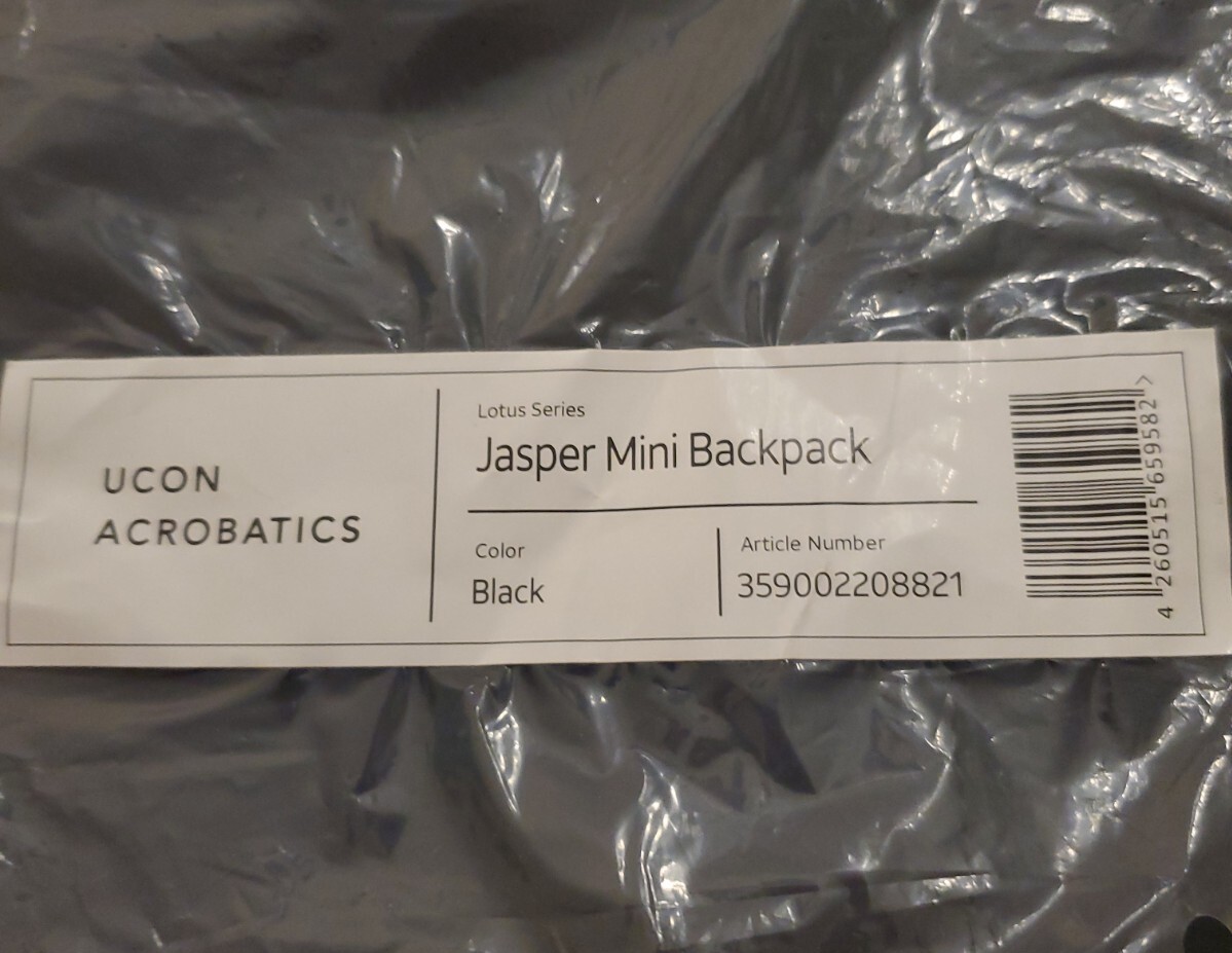 Backpack Jasper Mini Lotus, Black 42 X 28 X 10cm, UCON ACROBATICS