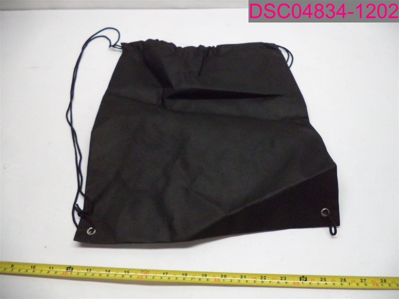 QTY=140; Solid Black Draw String Bags 17-1/2″ x 14-3/4″