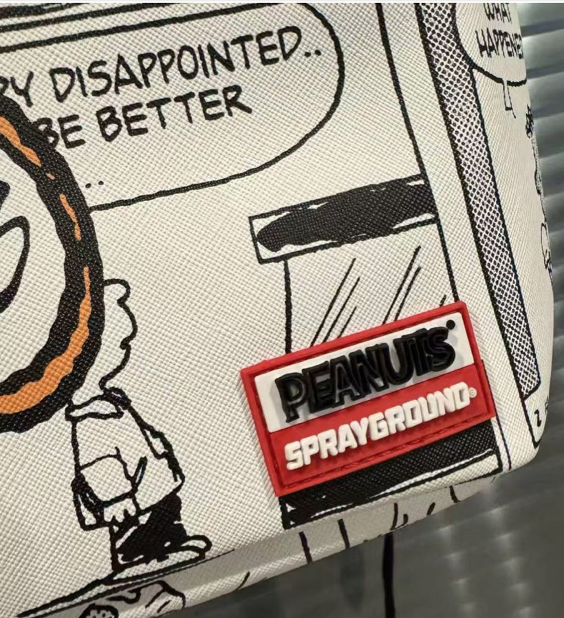 Sprayground Peanuts Franklin Sharks In Comics Backpack Snoopy Limited Edition