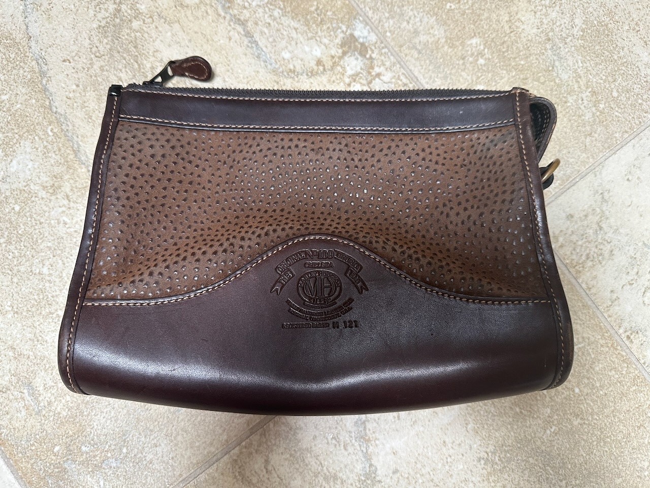 Ghurka Chelsea 109 Dark Brown Walnut Sierra bag.