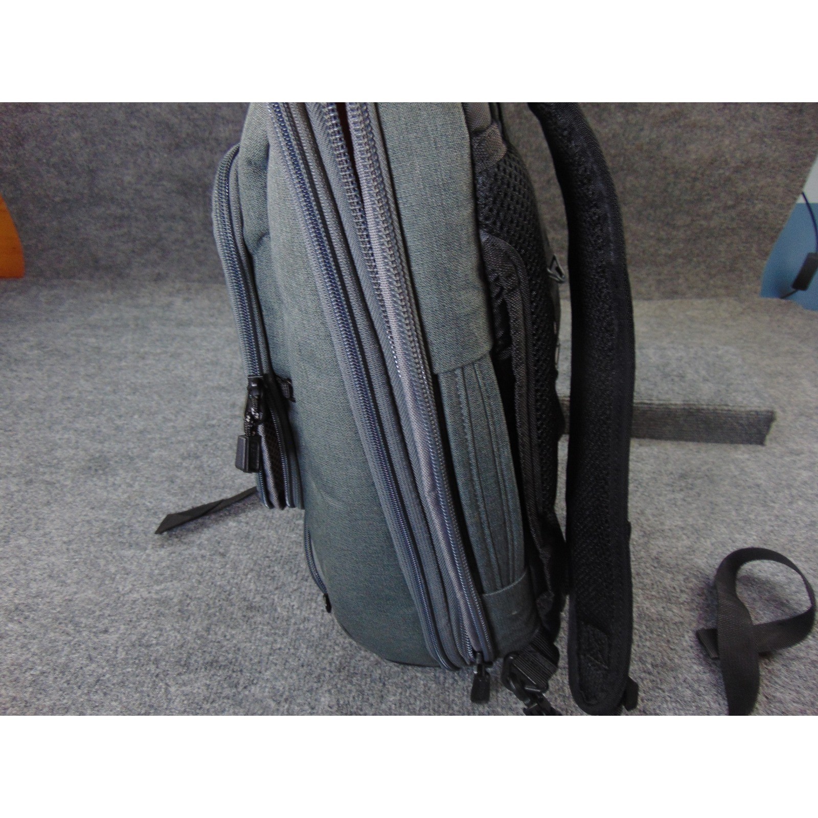 eBags Laptop Backpack Mens Oversized EB2146-15.5 Gray Solid Travel Work Tech Bag