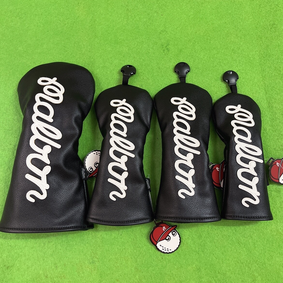 Premium Pure Brand Letters Driver Wood Hybrid Putter Golf Club Cover Magnetic