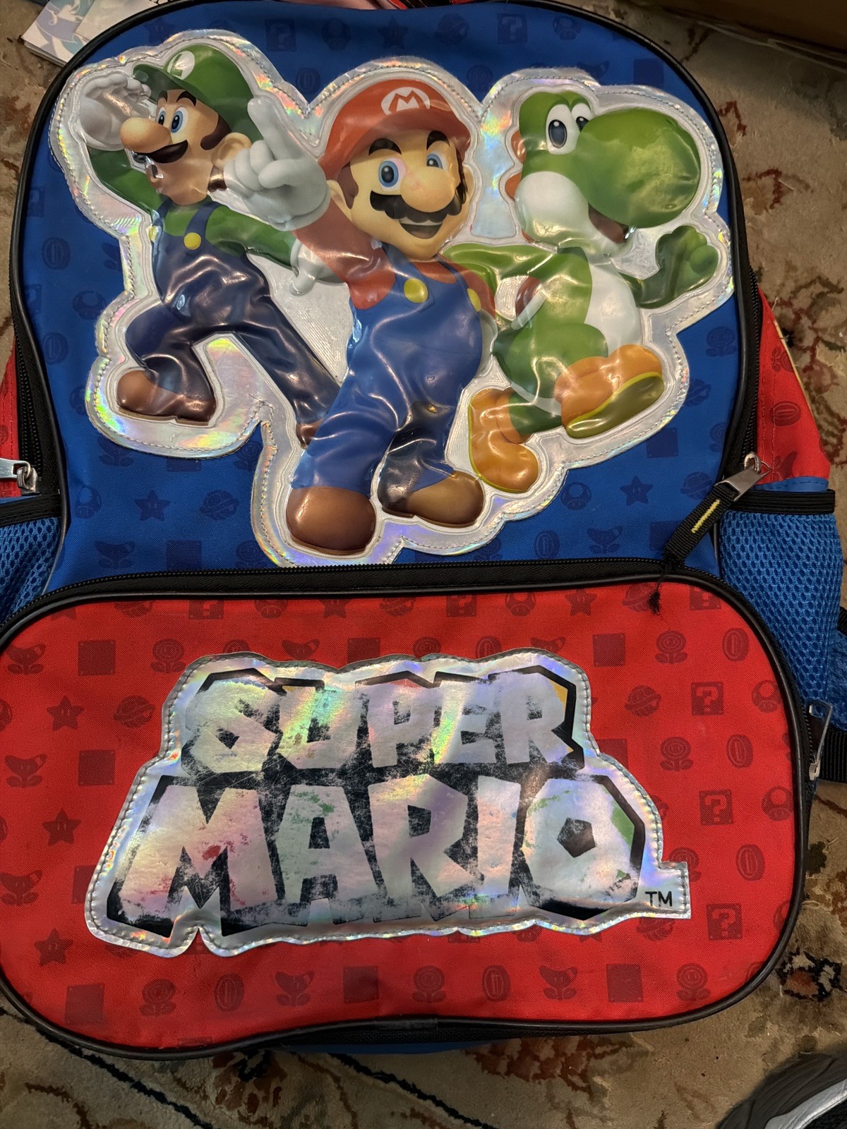 Nintendo Super Mario Bros Large 16″ School Backpack Luigi Browser Travel Bag New