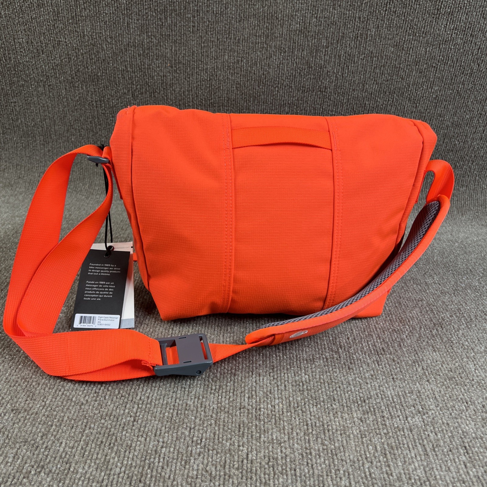 New Timbuk2 Flight Classic Messenger Bag Orange Sz XS CrossBody Shoulder Strap