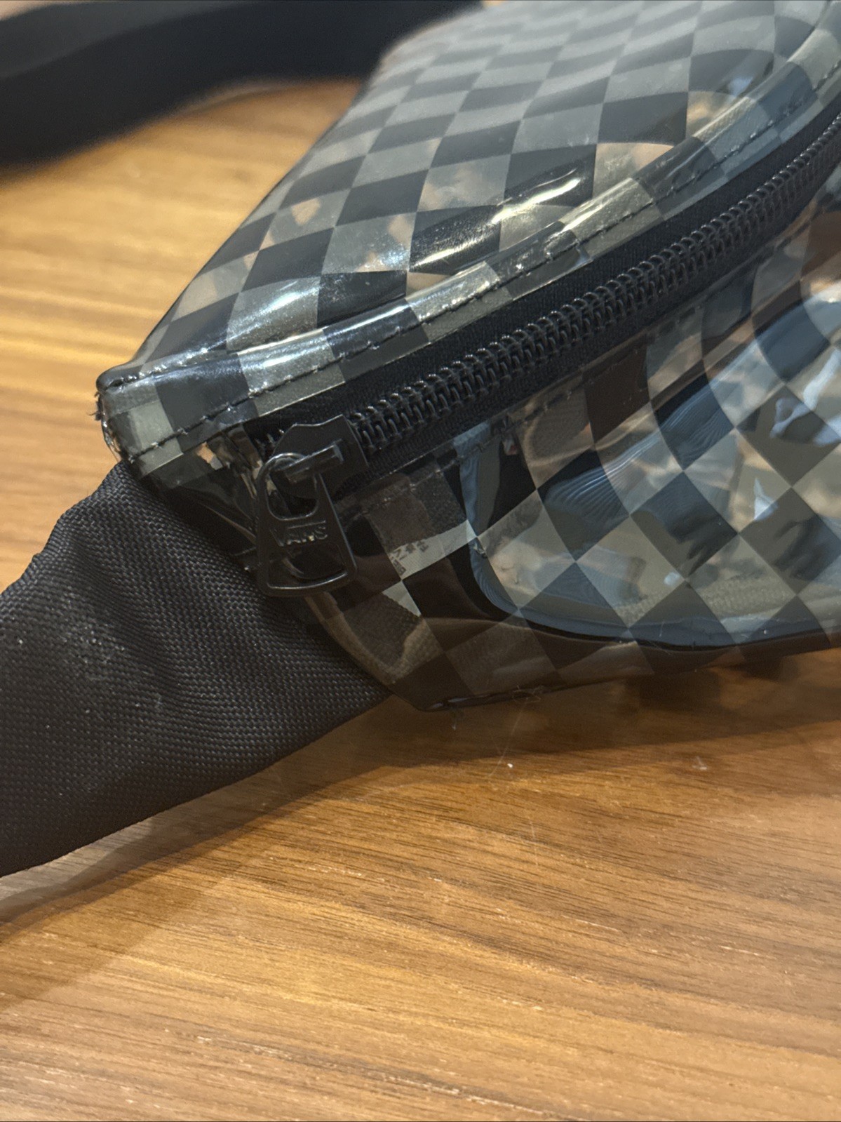 Vans Fanny Pack Black / Clear Checkered Y2K SEE THROUGH Plastic 2019