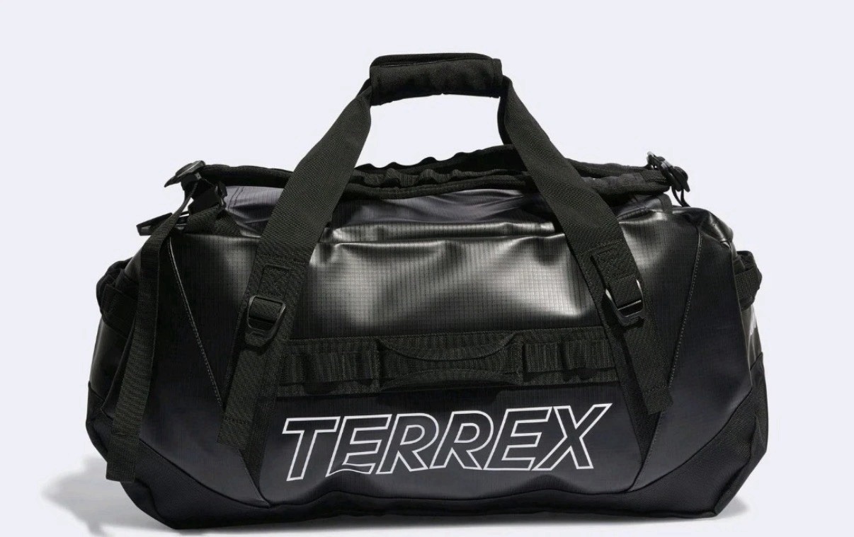 Adidas TEREX dufflel bag backpack large Rain.Rdy Expedition Black 100L IC5652