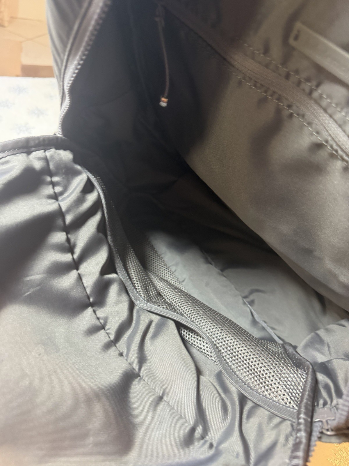 Lululemon Backpack Gray Lightweight Travel Gym School Bag Unisex