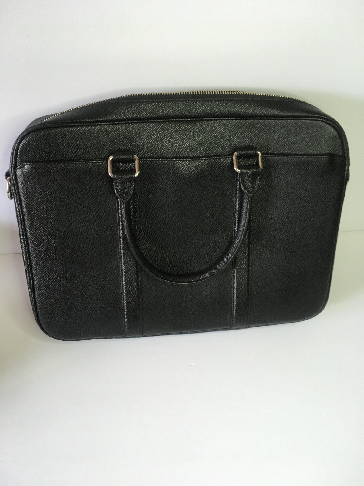Coach Metropolitan Black Slim Briefcase Handbag Leather Laptop Bag