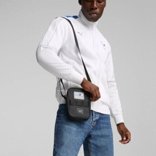 NWT Puma BMW MOTORSPORTS PORTABLE BAG Crossbody Messenger BLACKOUT Small 9″x6″