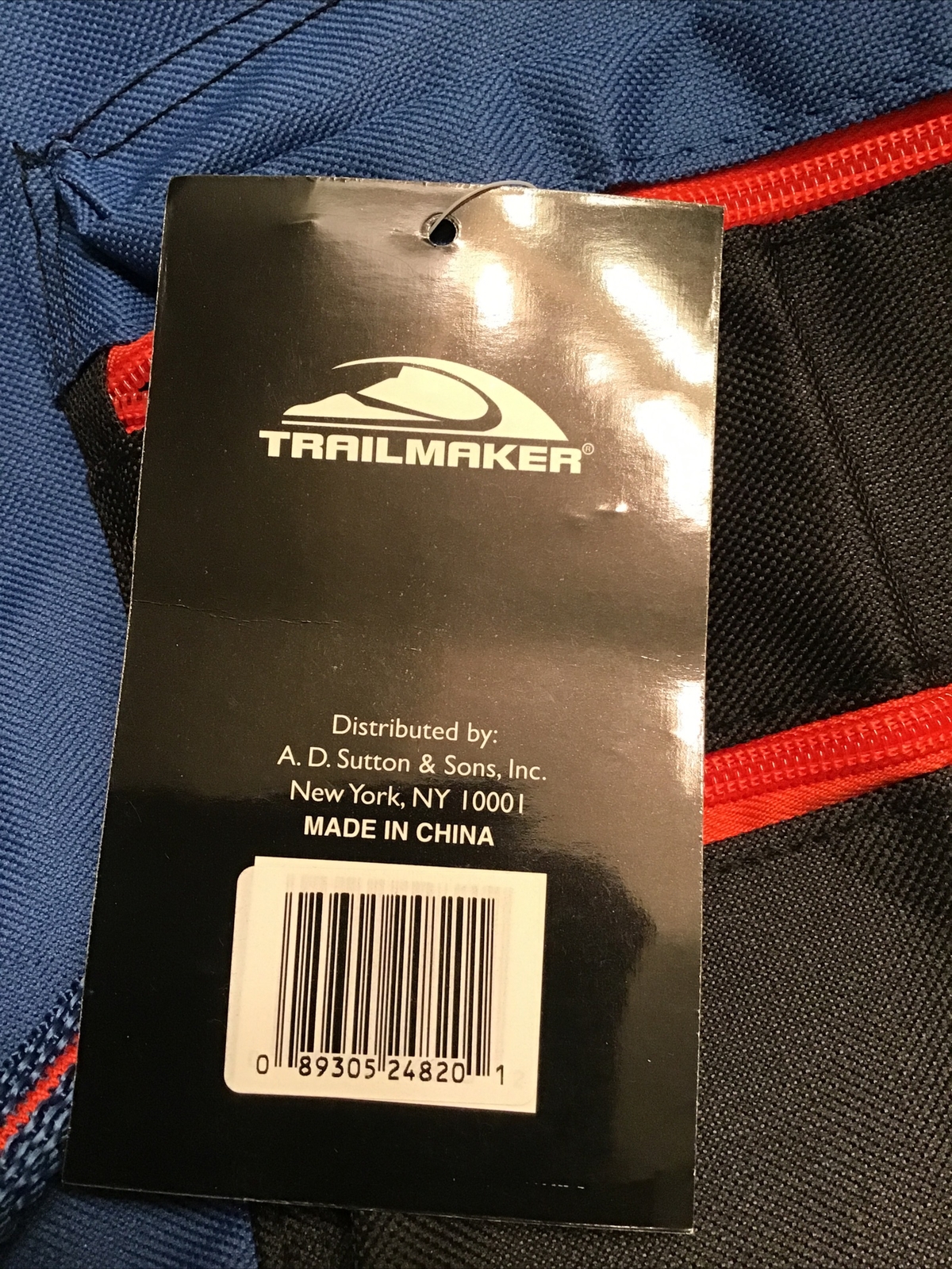 TRAIL MAKER Multi color Backpack NWT BLUE/NEON ORANGE/ BLACK