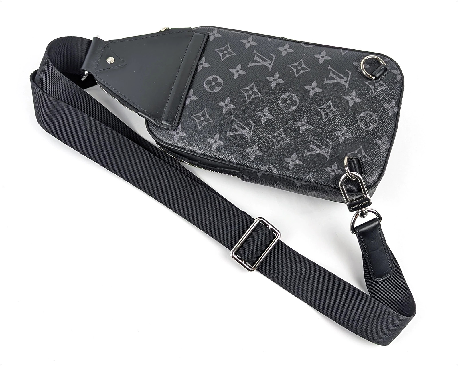 Authentic Louis Vuitton Monogram Eclipse Avenue Sling Bag PM M47137 Shoulder