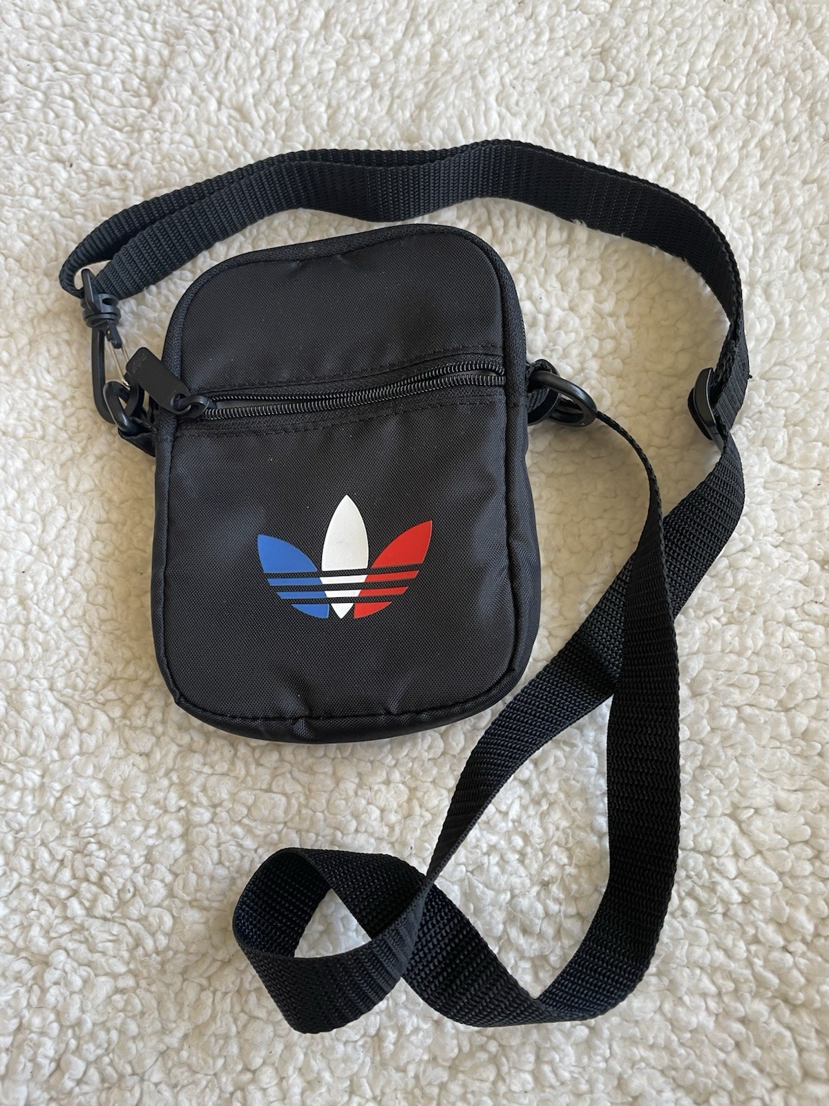 Black Adidas Shoulder Bag Sacoche Tricolor