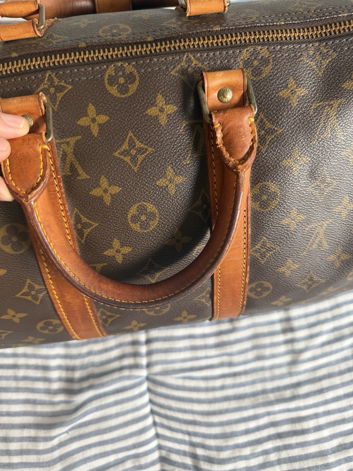 Louis Vuitton Monogram Keepall 45 Boston Bag Travel Bag