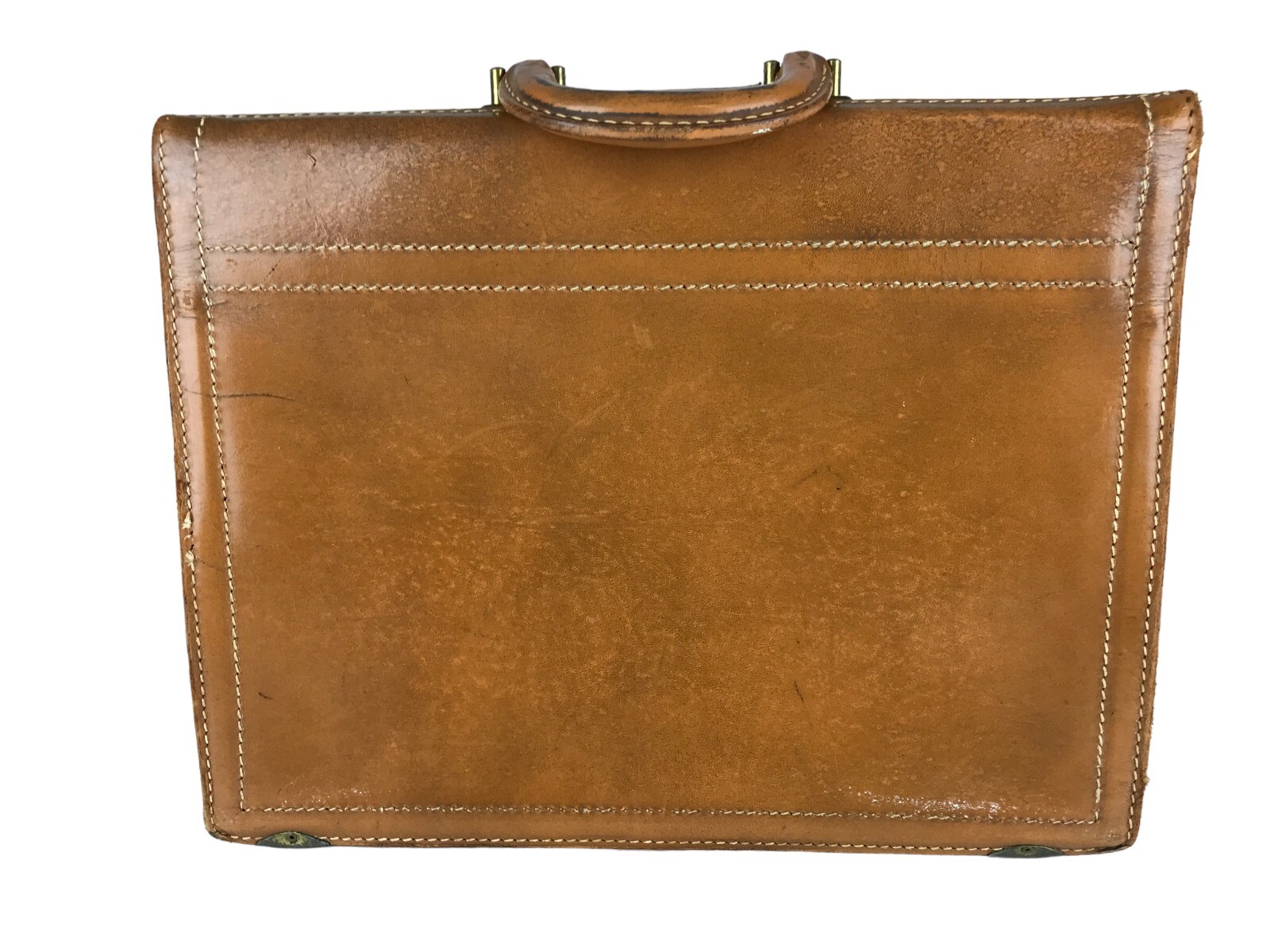 Rexbilt Unisex Adult Brown Leather Top Grain Cowhide Top Handle Briefcase Bag