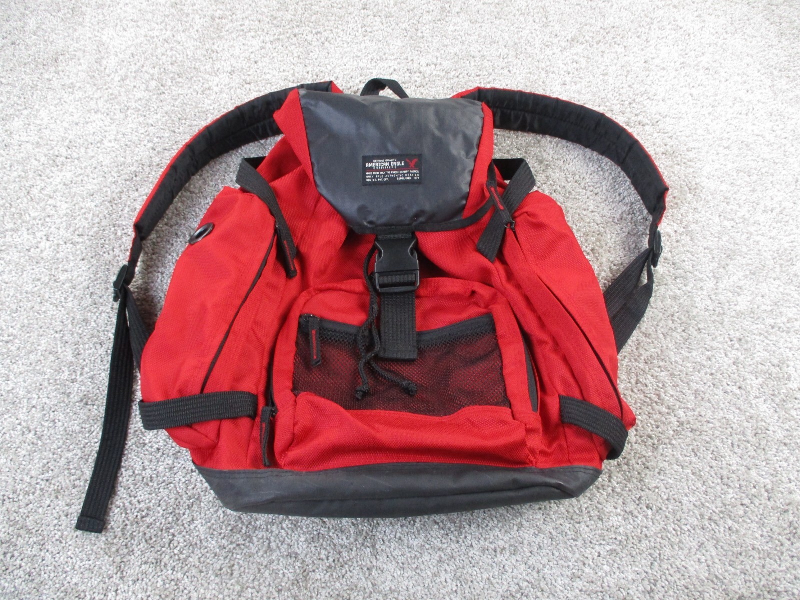Vintage American Eagle Outfitters Campaign Backpack Rucksack Blue Canvas Unisex