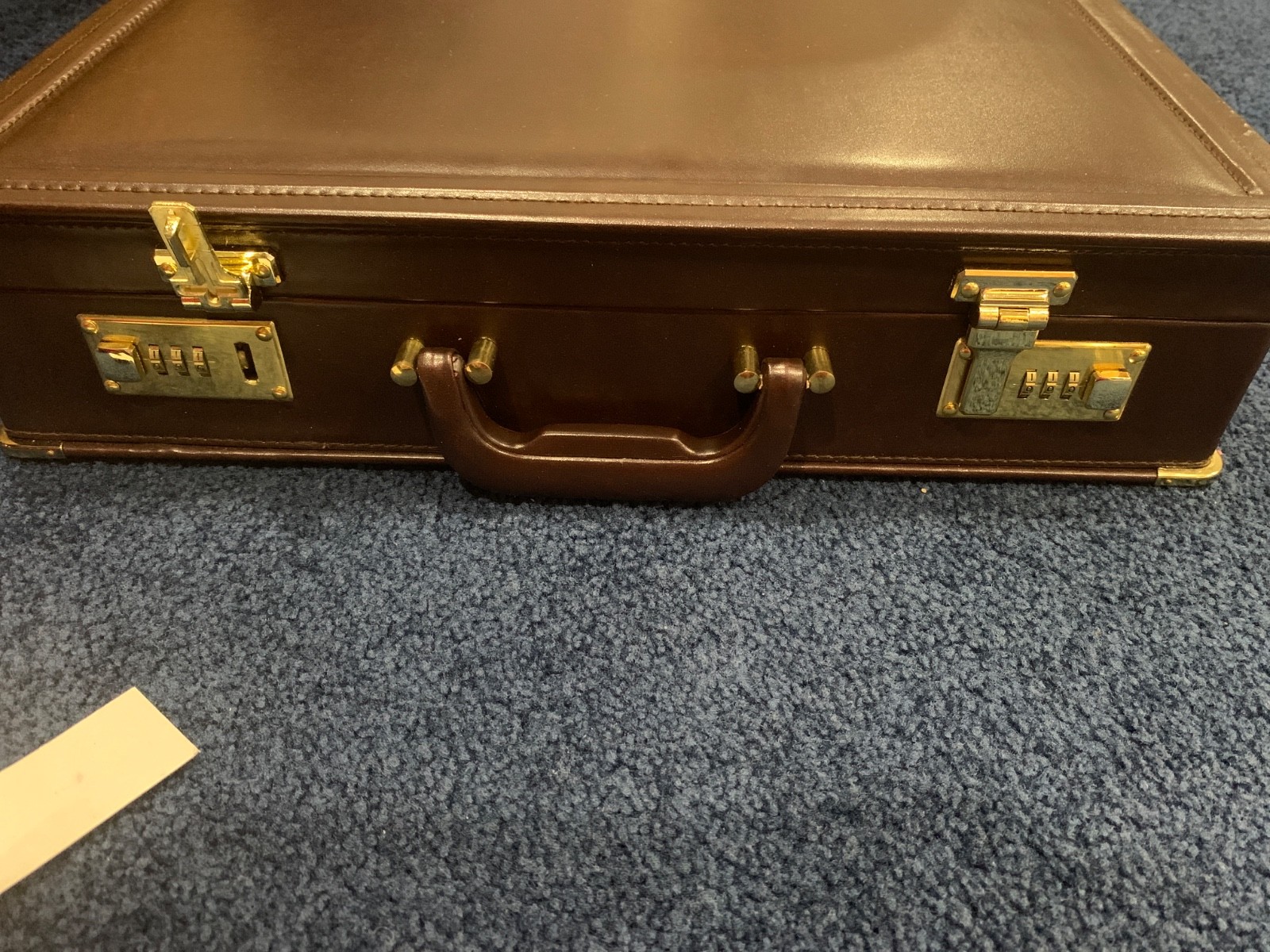 Brown Leather Briefcase new with imperfections