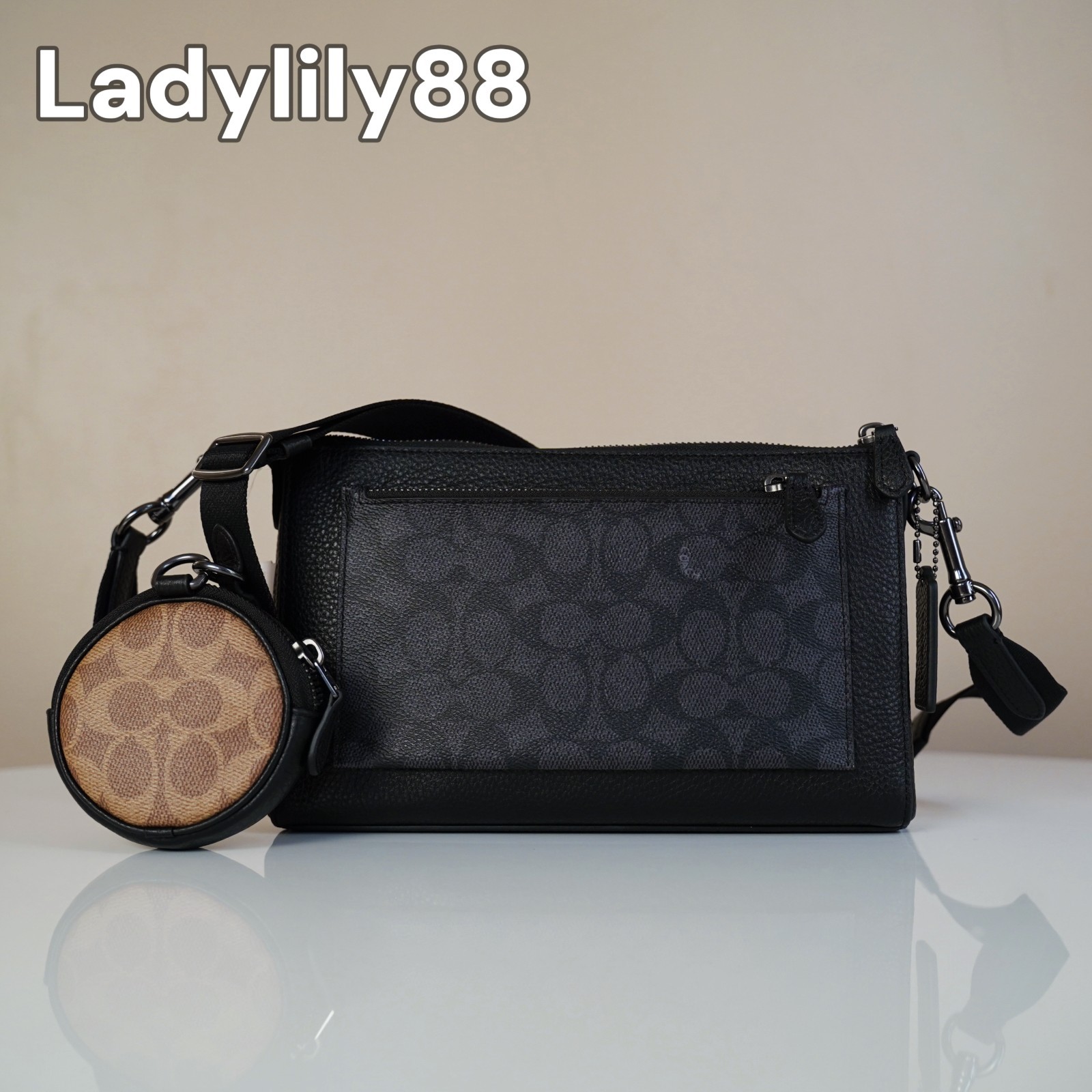 NWT Coach CW372 Holden Crossbody In Blocked Signature Canvas Leather $345