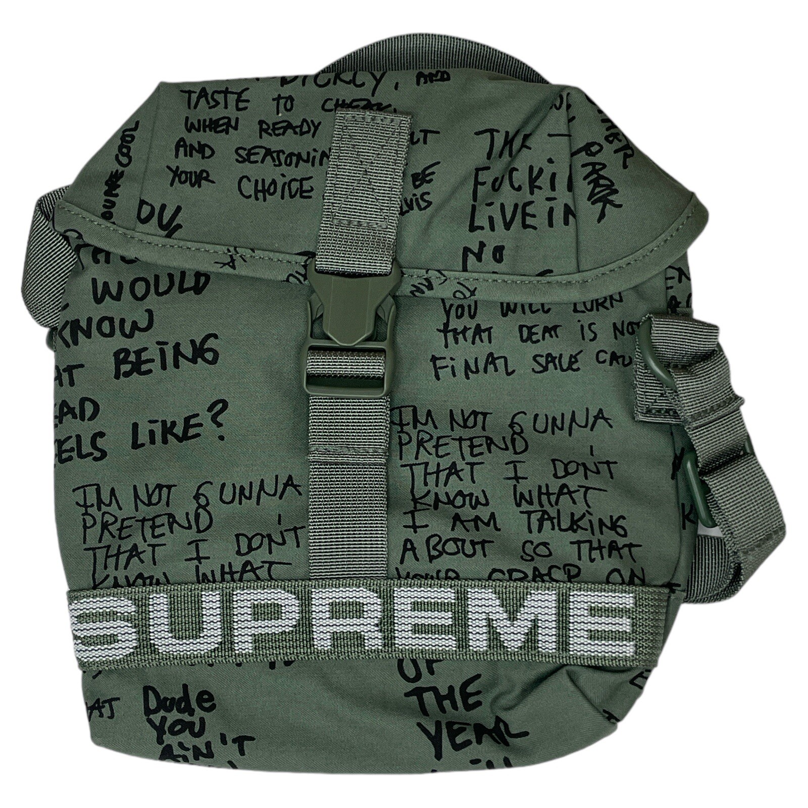Supreme Military Field Side Bag (Gonz)Olive SS23 Supreme New York 2023 Brand New