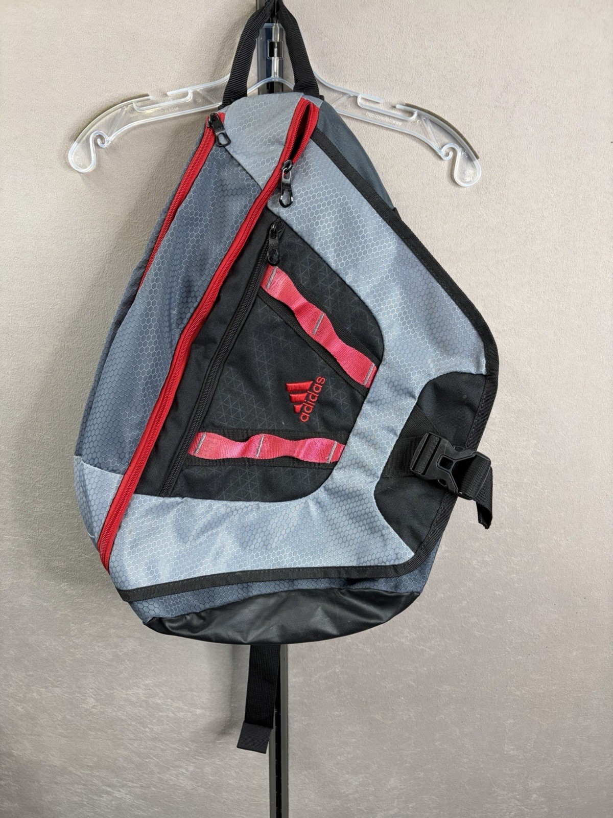 Adidas Load Spring Sling Backpack Shoulder Bag Black & Red