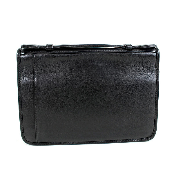 LOEWE long wallet round zipper clutch bag black r058 used