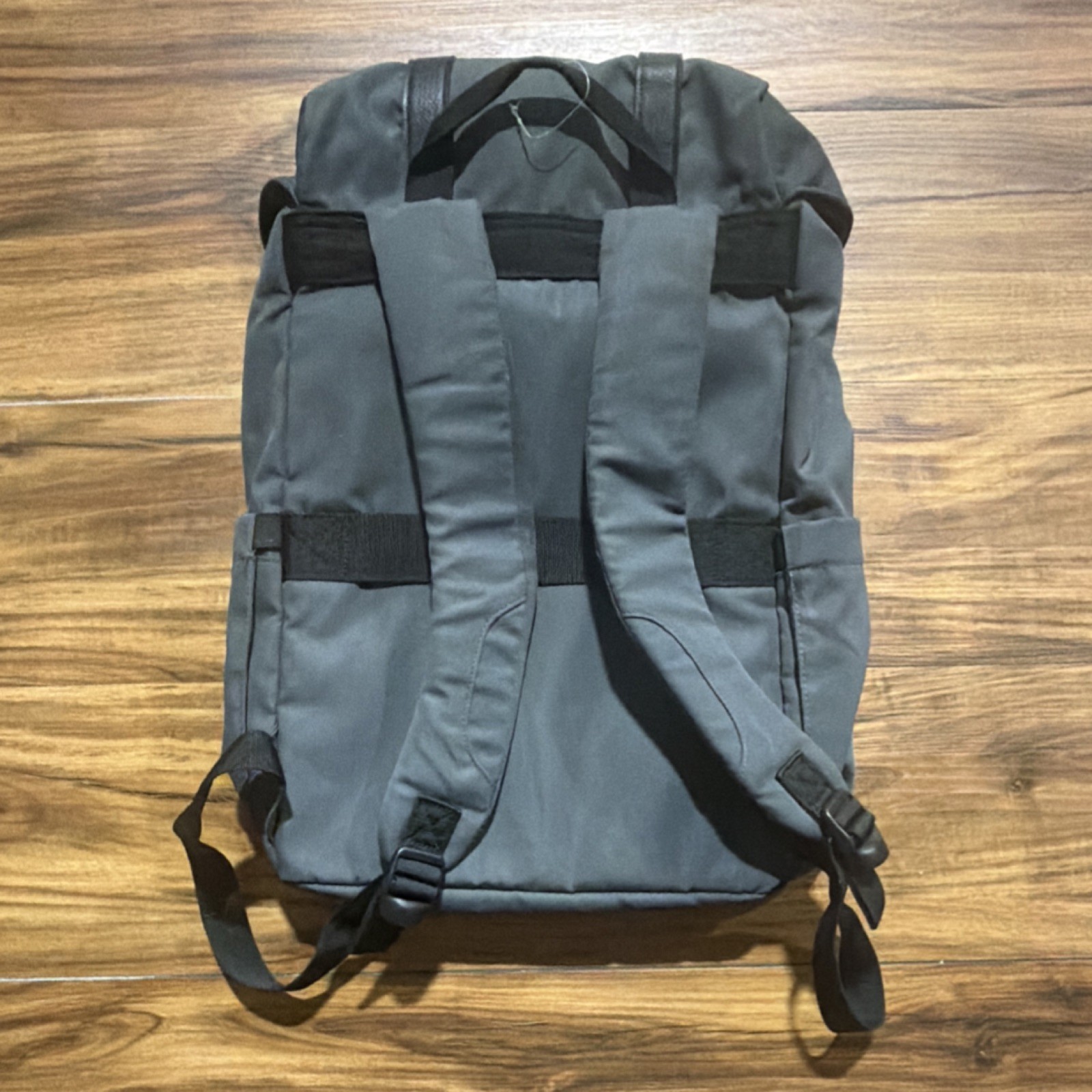 OPEN STORY Gray Backpack , Drawstring Buckle, Adjustable Strap Laptop
