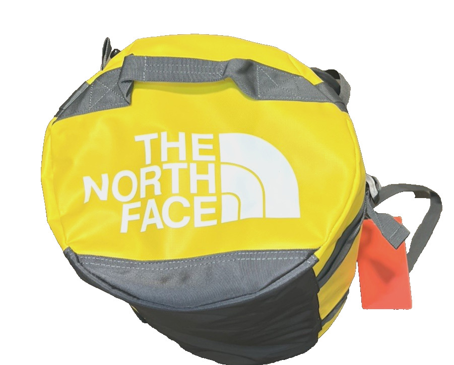 The North Face Base Camp Duffel Bag Backpack 42L Yellow/Grey- Size S 50*30*30cm