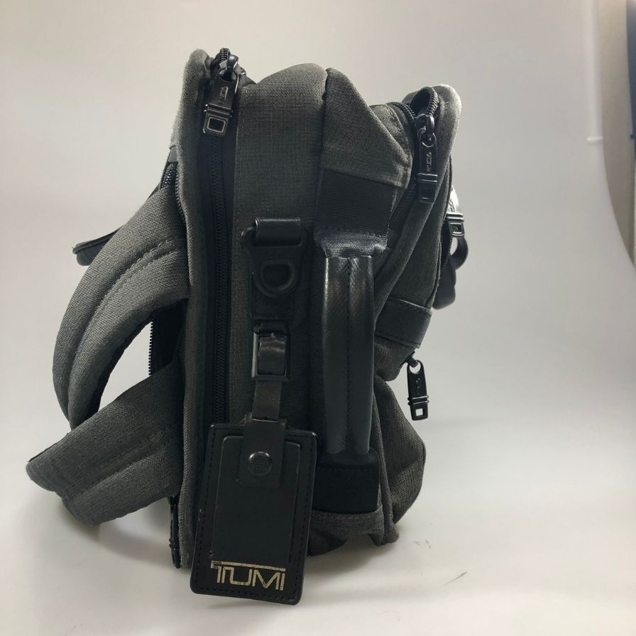 TUMI 2-Way Briefcase Gray Nylon Leather Men Business Handbag 26180AT2E