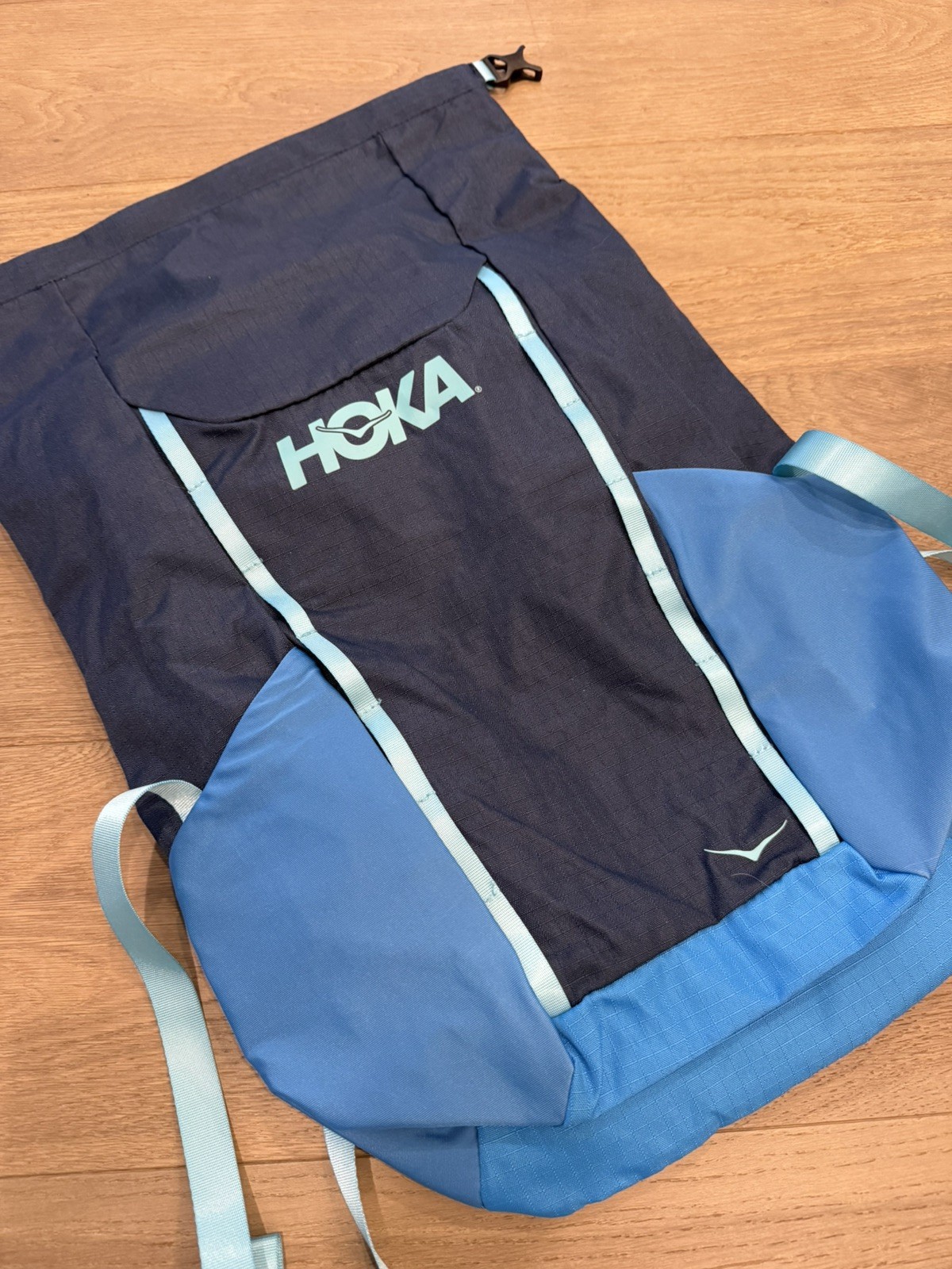 Hoka One Blue Runners Backpack Lightweight Storage Shoe Storage New without tags