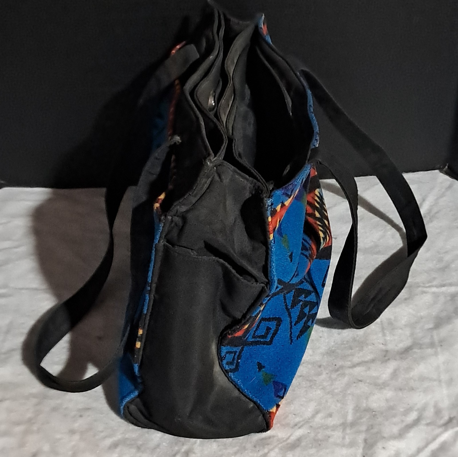 Pendleton Blue Geometric Shoulder Bag Native American Theme Medium Casual