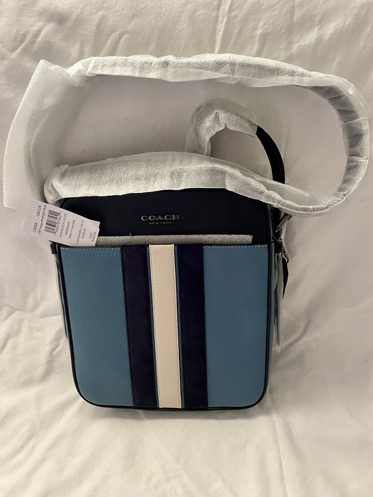 Coach Hudson Crossbody 21 Leather Strap, NEW with tag
